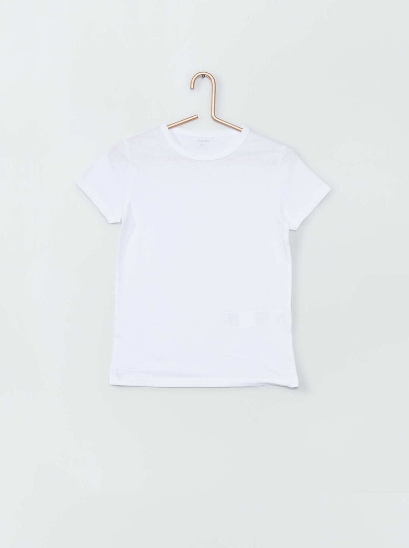 3er-Pack T-Shirts Weiß - Kiabi