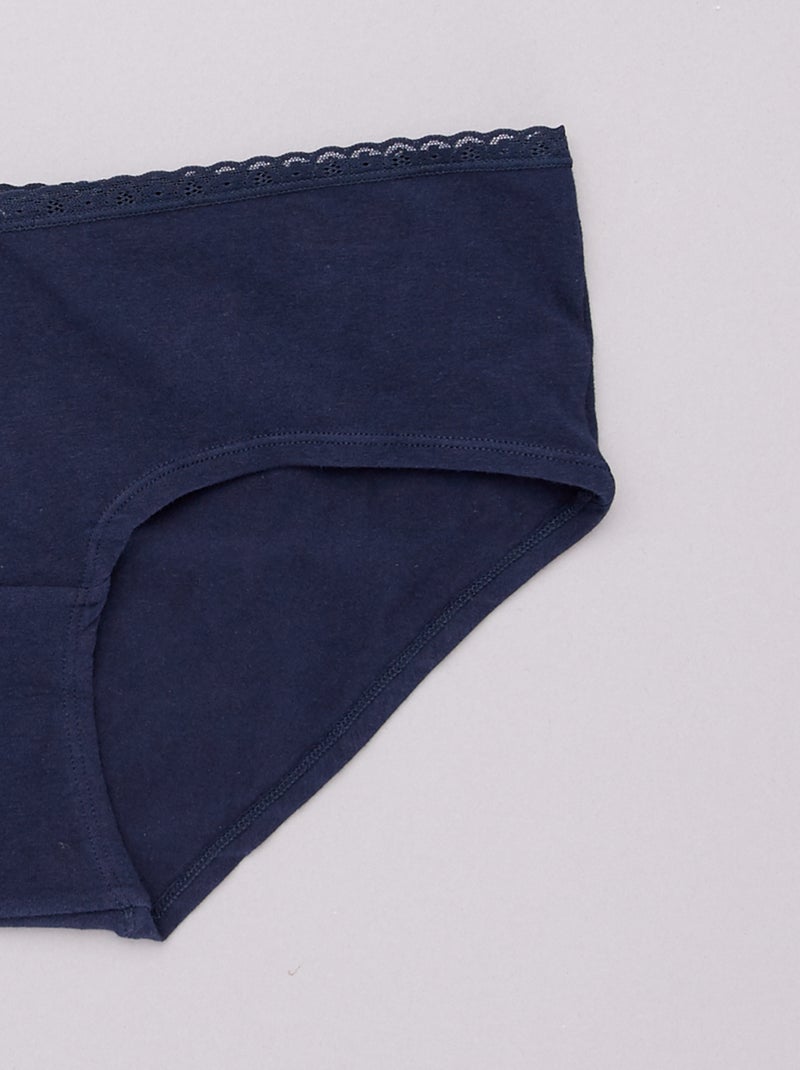 3er-Pack Umstands-Shortys weiß/grau/marineblau - Kiabi