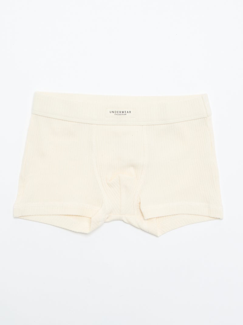 3er-Pack uni Boxershorts Grün - Kiabi