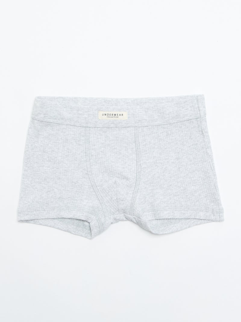 3er-Pack uni Boxershorts Rot - Kiabi