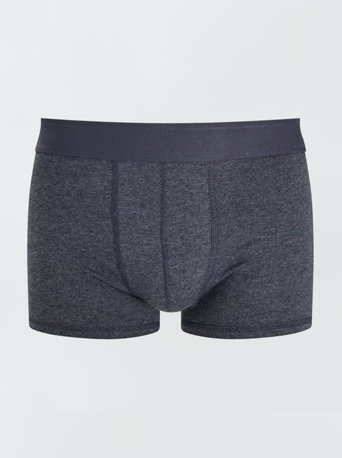 3er-Pack unifarbene Boxershorts - Kiabi