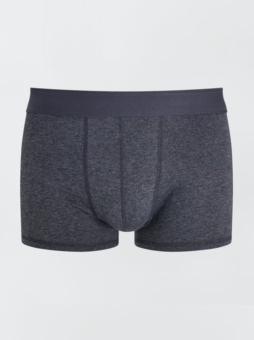 3er-Pack unifarbene Boxershorts - Kiabi