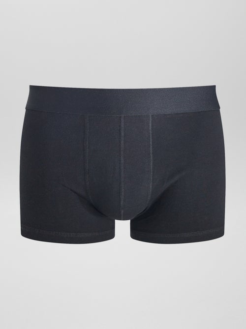 3er-Pack unifarbene Boxershorts - Kiabi