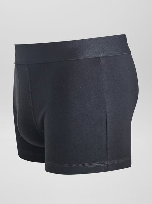 3er-Pack unifarbene Boxershorts - Kiabi
