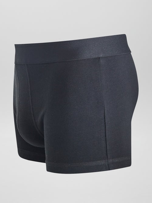 3er-Pack unifarbene Boxershorts - Kiabi