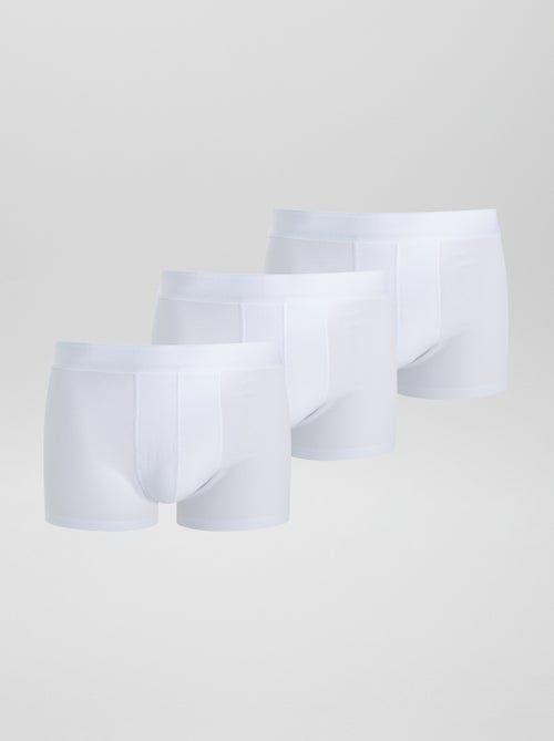 3er-Pack unifarbene Boxershorts - Kiabi