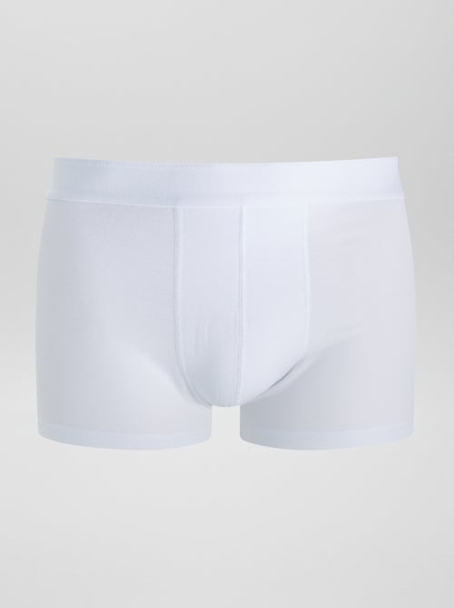 3er-Pack unifarbene Boxershorts - Kiabi