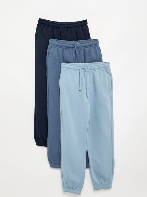 3er-Pack unifarbene Jogginghosen - Kiabi