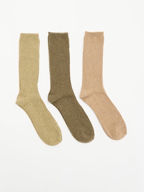3er-Pack warme Socken - Kiabi