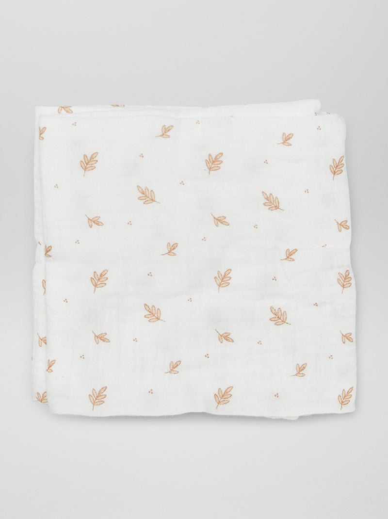 3er-Set Baumwolltücher Beige - Kiabi