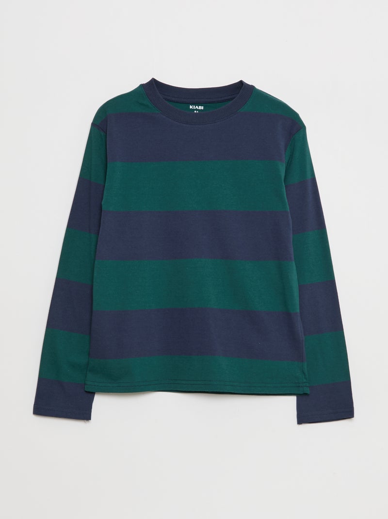 3er-Set bedruckte T-Shirts Blau - Kiabi