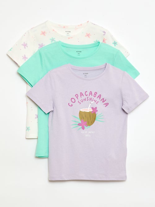3er-Set Kurzarm-T-Shirts - Kiabi