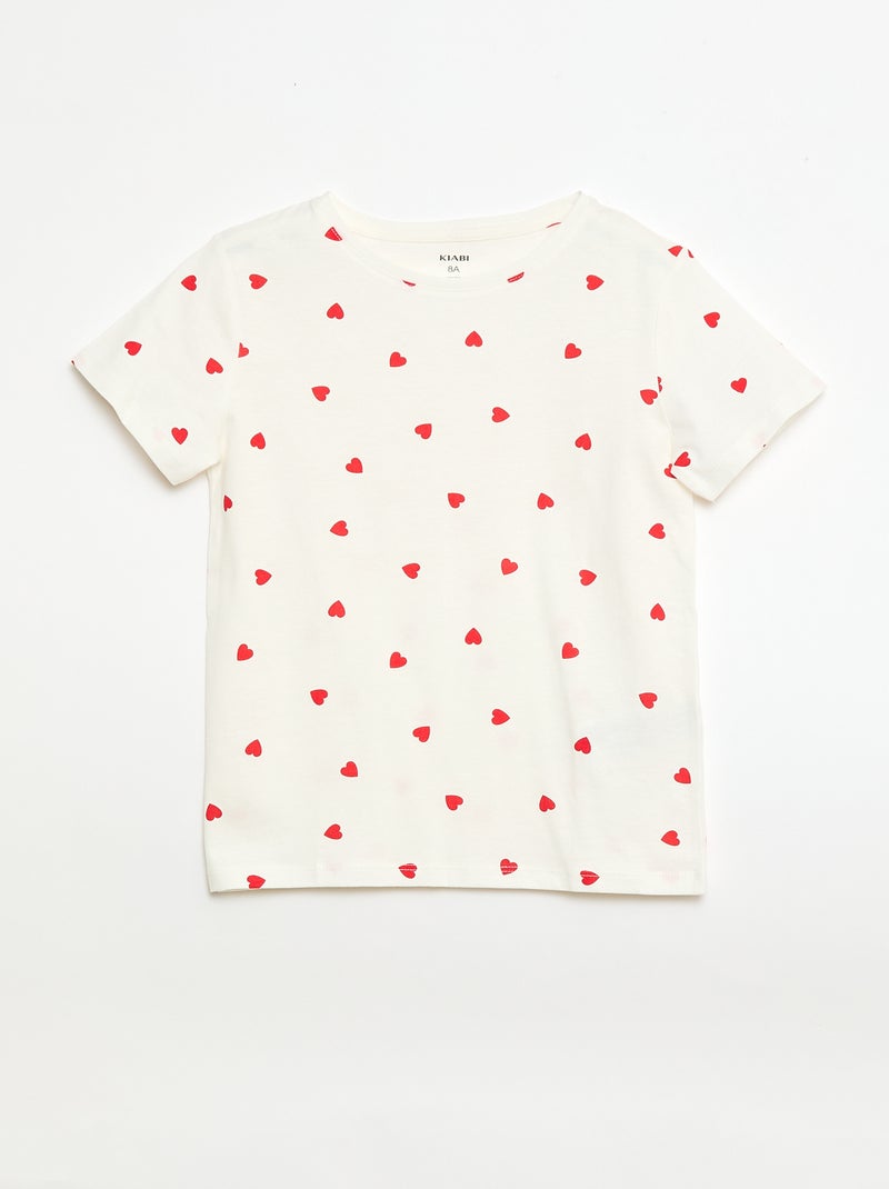 3er-Set Kurzarm-T-Shirts Rot - Kiabi