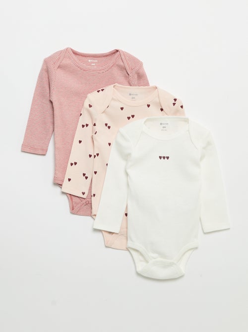 3er-Set Langarm-Bodys - Kiabi 3er-Set Langarm-Bodys - Kiabi