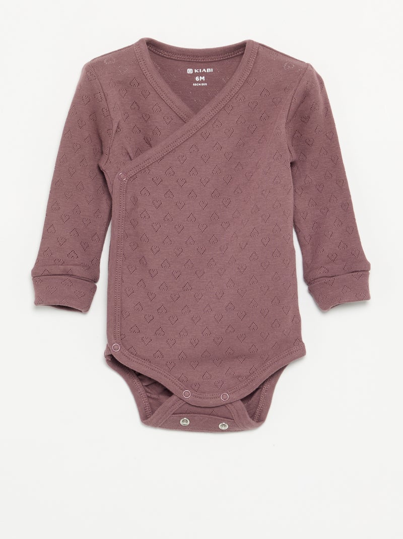 3er-Set mitwachsender Bodys Rosa - Kiabi