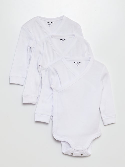 3er-Set mitwachsender Bodys - Kiabi