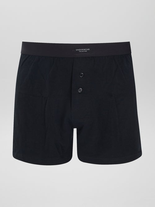 3er-Set unifarbene Boxershorts - Kiabi