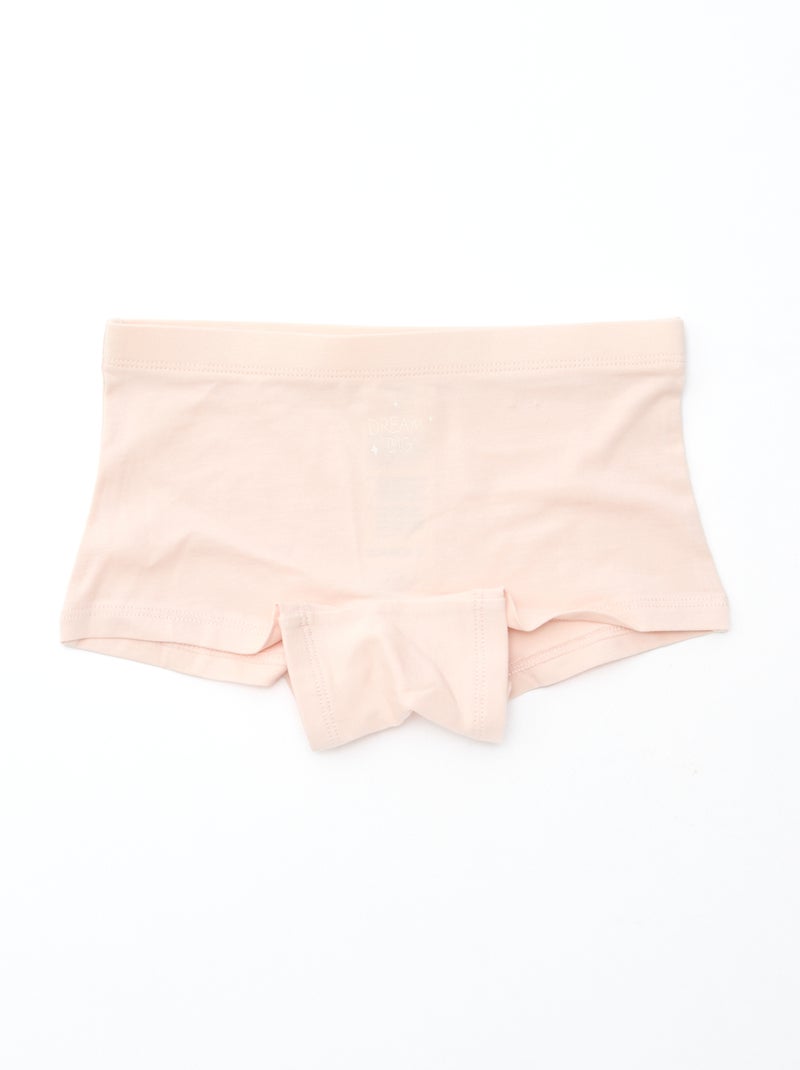 4er-Pack bedruckte Shorties Lila - Kiabi