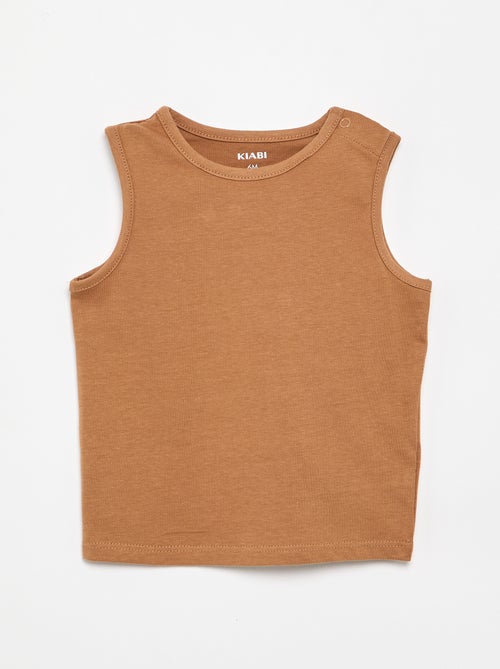4er-Pack einfarbige Tanktops - Kiabi 4er-Pack einfarbige Tanktops - Kiabi