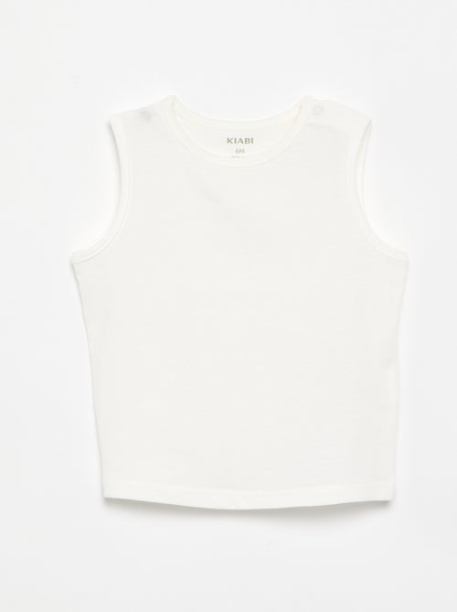 4er-Pack einfarbige Tanktops - Kiabi 4er-Pack einfarbige Tanktops - Kiabi