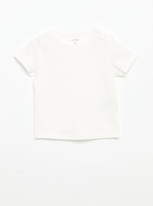 4er-Pack unifarbene T-Shirts - Kiabi