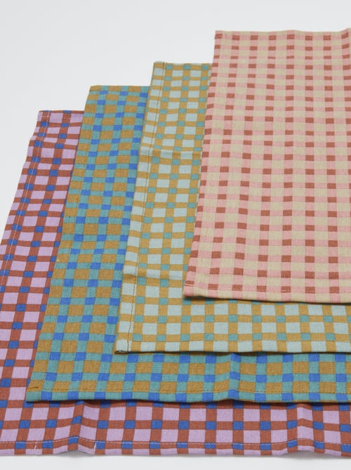4er-Set Stoffservietten 40 x 40 cm - Kiabi Home - Kiabi