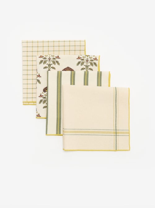 4er-Set Stoffservietten 40 x 40 cm - Kiabi