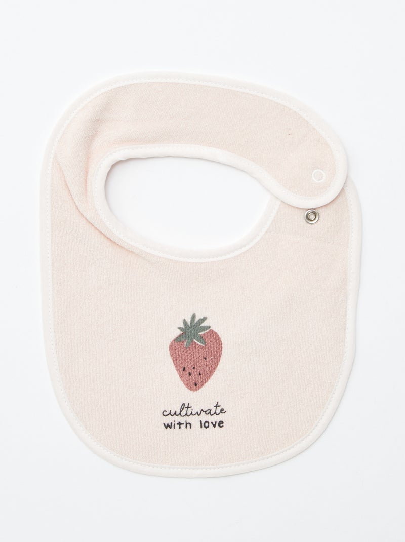 5 bavaglini con stampe fantasiose e chiusura a pressione ROSA - Kiabi