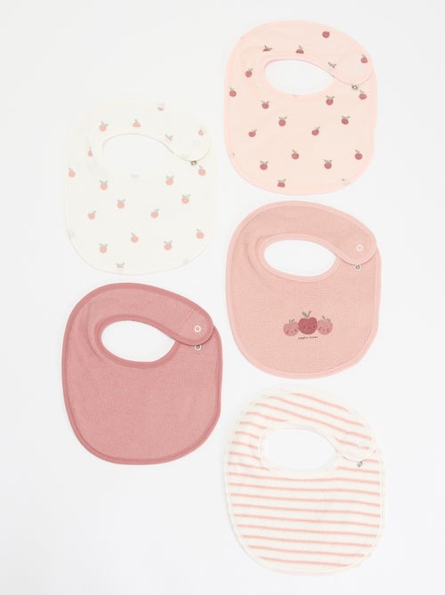 5 bavaglini con stampe fantasiose e chiusura a pressione - Kiabi