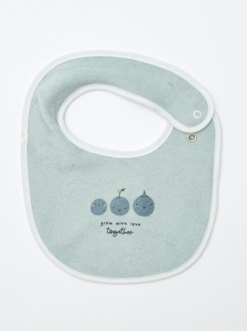 5 bavoirs à l'imprimés fantaisies à fermeture pressionnées - Kiabi