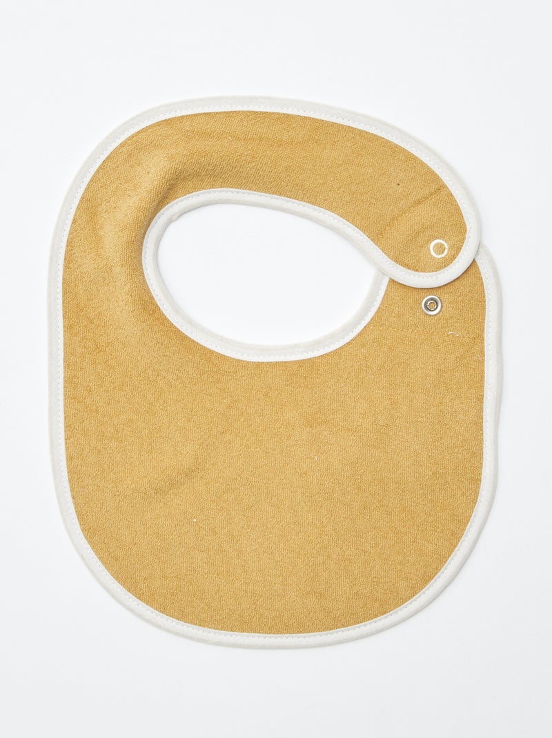 5 bavoirs à l'imprimés fantaisies à fermeture pressionnées BLEU - Kiabi