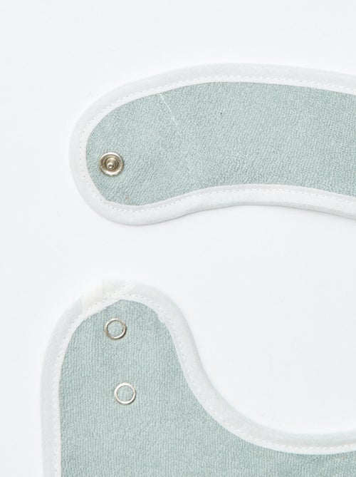 5 bavoirs à l'imprimés fantaisies à fermeture pressionnées - Kiabi