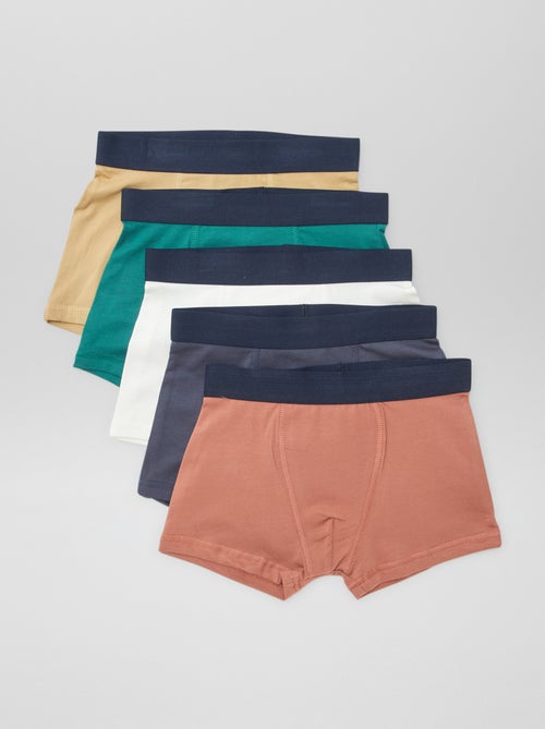 5 boxers unis - Kiabi