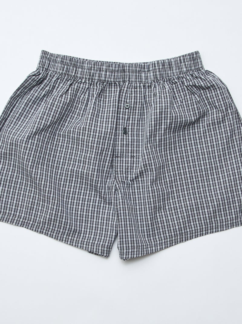 5-Pack Cotton Boxer Briefs Grey - Kiabi