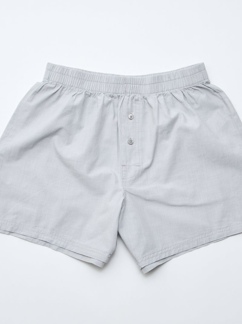 5-Pack Cotton Boxer Briefs Grey - Kiabi