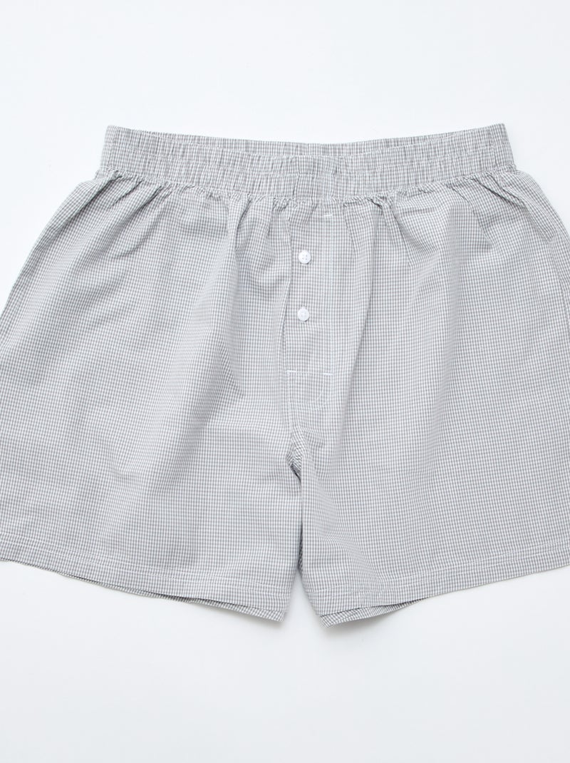 5-Pack Cotton Boxer Briefs Grey - Kiabi