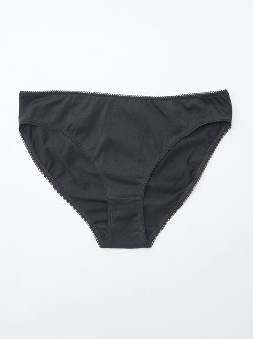 5-pack of plain cotton briefs - Kiabi