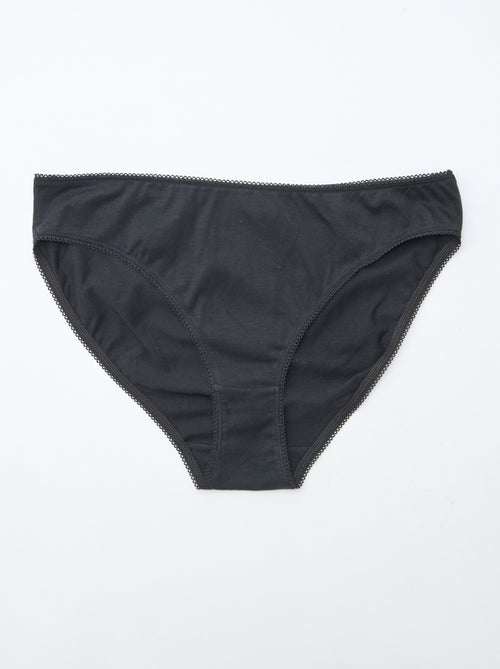 5-pack of plain cotton briefs - Kiabi