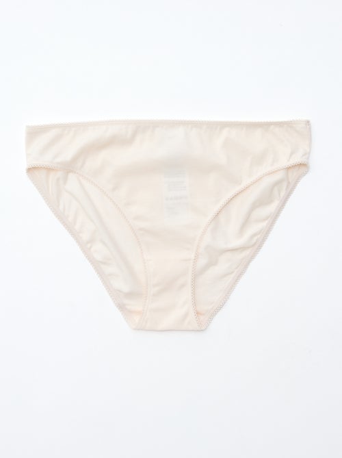 5-pack of plain cotton briefs - Kiabi