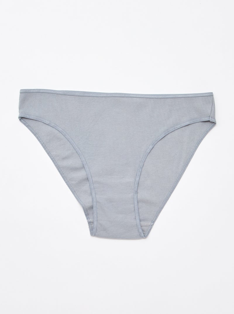 5-Pack Ribbed Briefs Pink - Kiabi