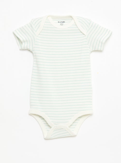 5-Pack Short-Sleeve Cotton Bodysuits - Kiabi