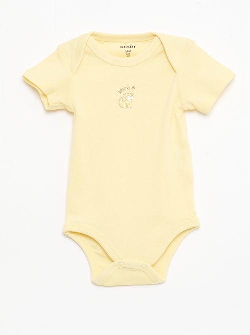 5-Pack Short-Sleeve Cotton Bodysuits - Kiabi