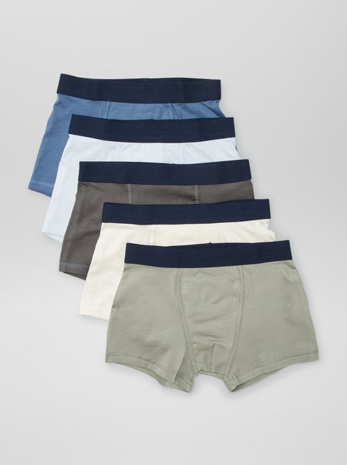 5 plain boxers - Kiabi