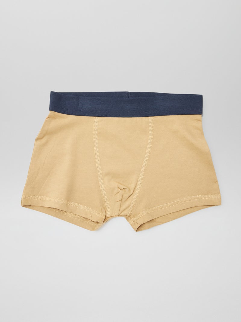 5 plain boxers White - Kiabi