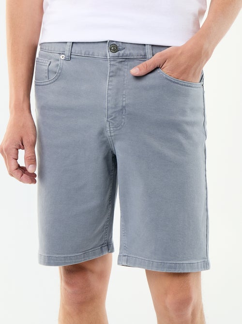 5-pocket denim Bermuda shorts - Kiabi