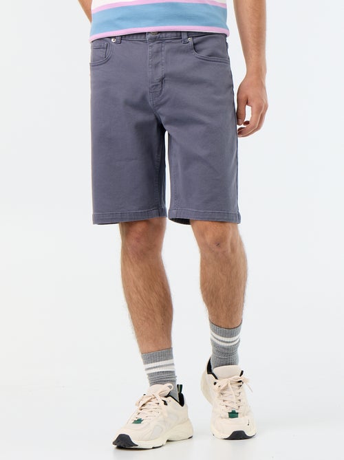 5-pocket denim Bermuda shorts - Kiabi