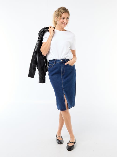 5-Pocket Denim Skirt - Kiabi