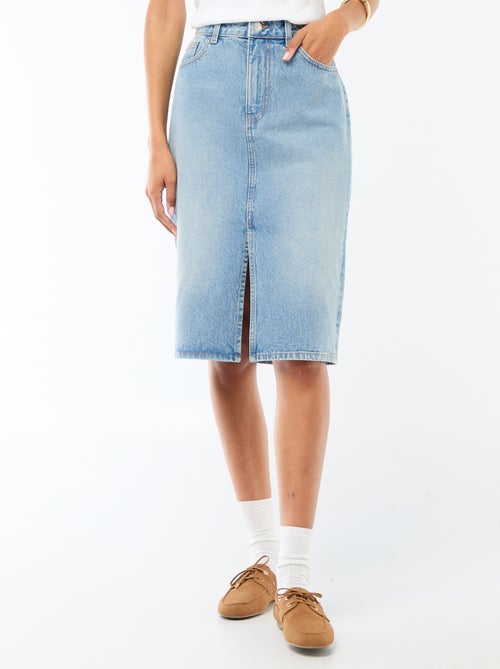 5-Pocket Denim Skirt - Kiabi