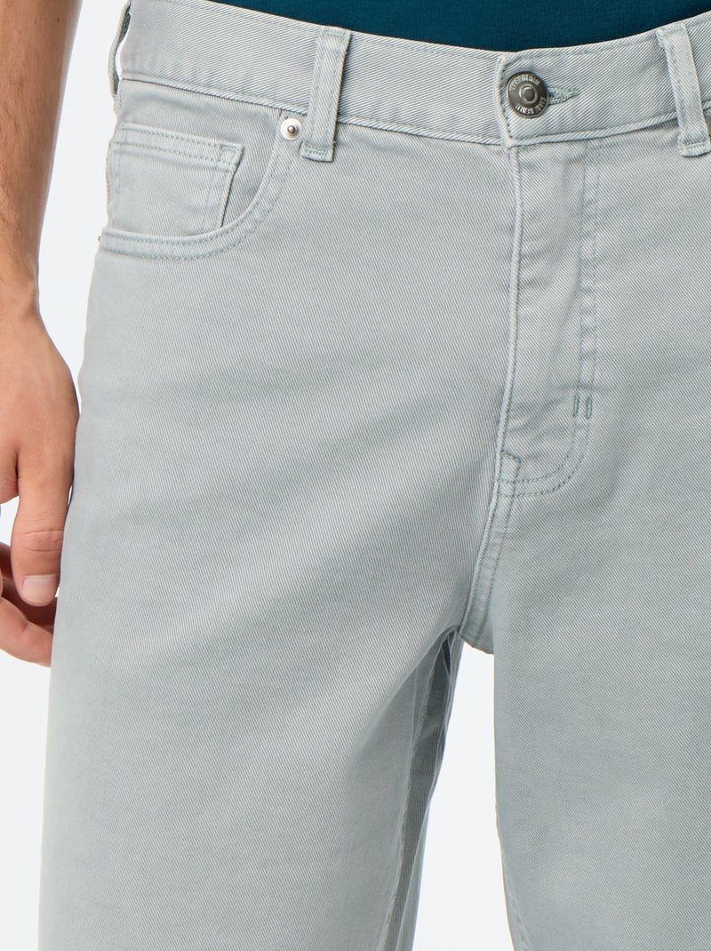 5-Pocket Jeans-Bermuda Vert - Kiabi
