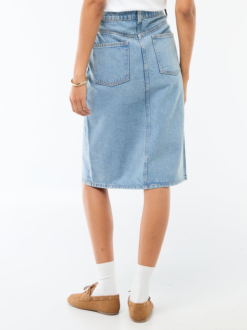 5-Pocket-Jeansrock Blau - Kiabi